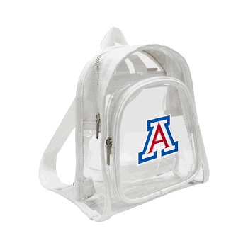 Arizona Wildcats 3D Logo Clear Mini Backpack