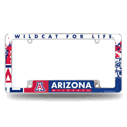 Arizona Wildcats All Over Chrome Frame