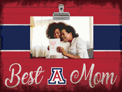 Arizona Wildcats Best Mom with Stripe Clip Frame