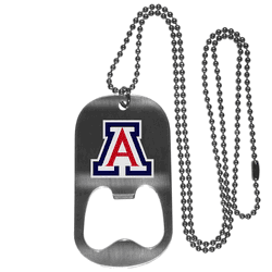 Arizona Wildcats Bottle Opener Tag Necklace