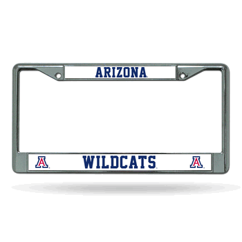 Arizona Wildcats Standard Chrome Frame with Plastic Inserts 12