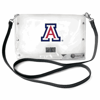 Arizona Wildcats Clear Envelope Purse STRAP