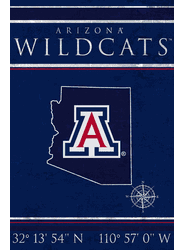 Arizona Wildcats Coordinates 17x26