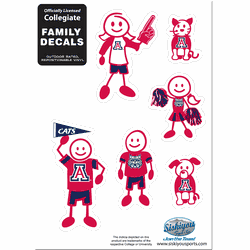 Arizona Wildcats Family Decal Set Small