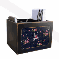 Arizona Wildcats Floral Desktop Organizer