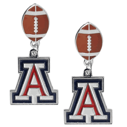Arizona Wildcats Football Stud Earrings