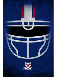 Arizona Wildcats Ghost Helmet 17x26