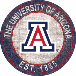 Arizona Wildcats Heritage Logo Round Sign