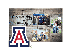 Arizona Wildcats I Love my Family Clip Frame