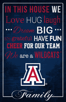 Arizona Wildcats In This House 17x26