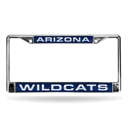 Arizona Wildcats Laser Chrome Frame