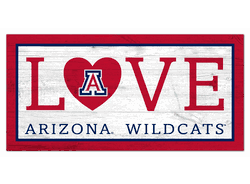 Arizona Wildcats Love 6x12 Sign