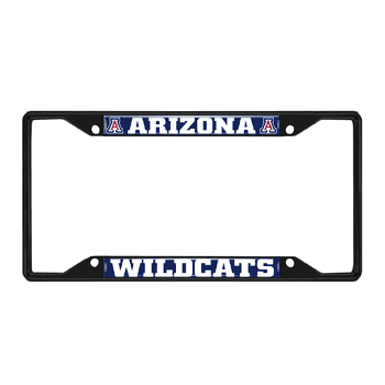 Arizona Wildcats Metal License Plate Frame Black Finish