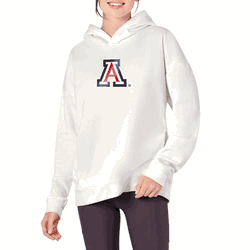 Arizona Wildcats NCAA Kadi Hoodie with Zipper Pockets White XS