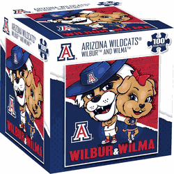 Arizona Wildcats NCAA Mascot 100 Piece Square Puzzle
