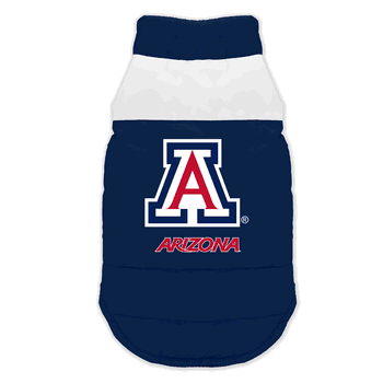 Arizona Wildcats Pet Parka Puff Vest Extra Small