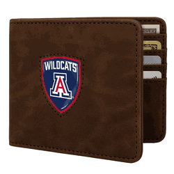 Arizona Wildcats Shield Wallet - Brown