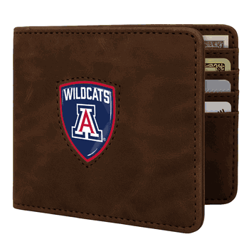 Arizona Wildcats Shield Wallet - Brown