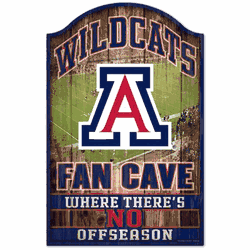 Arizona Wildcats Sign 11x17 Wood Fan Cave Design