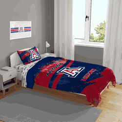 Arizona Wildcats Slanted Stripe 4 PC Twin Bed in a Bag