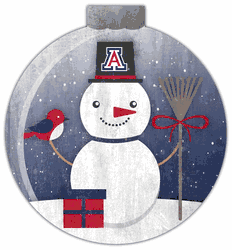 Arizona Wildcats Snowglobe 12in Wall Art