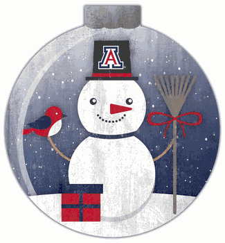 Arizona Wildcats Snowglobe 12in Wall Art