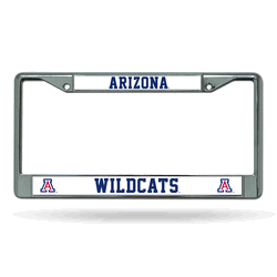 Arizona Wildcats Standard Chrome Frame with Plastic Inserts 12" x 6" Car/Truck Auto Accessory