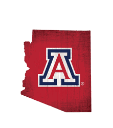 Arizona Wildcats Team Color Logo State Sign