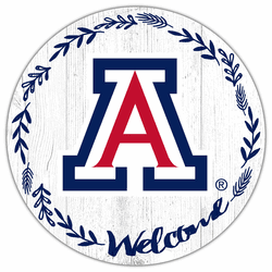 Arizona Wildcats Welcome 12in Circle