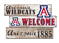 Arizona Wildcats Welcome 3 Plank