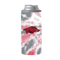 Arkansas Razorbacks 12oz Tie Dye Slim Can Coolie