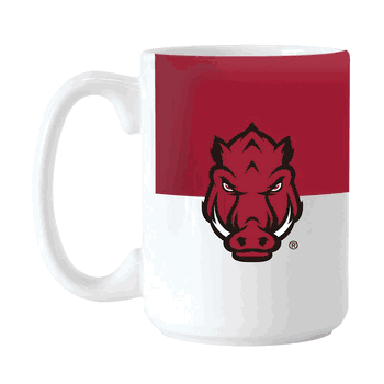 Arkansas Razorbacks 15oz Colorblock Sublimated Mug