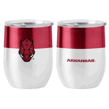 Arkansas Razorbacks 16oz Colorblock Stainless Curved Beverage