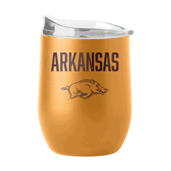 Arkansas Razorbacks 16oz Huddle Powder Coat Curved Beverage
