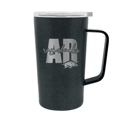Arkansas Razorbacks 18oz Onyx Hustle Travel Mug