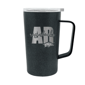 Arkansas Razorbacks 18oz Onyx Hustle Travel Mug