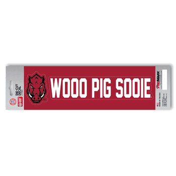 Arkansas Razorbacks 2 Piece Team Slogan Decal Sticker Set