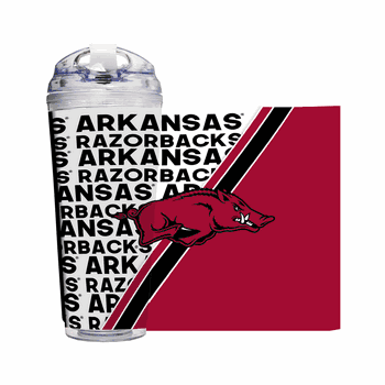 Arkansas Razorbacks 24 Oz Hinged Lid Tumbler