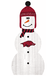 Arkansas Razorbacks 31" Snowman Leaner