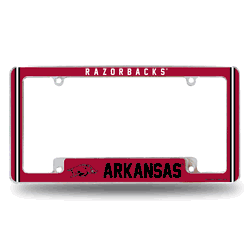Arkansas Razorbacks Alternate Design All Over Chrome Frame
