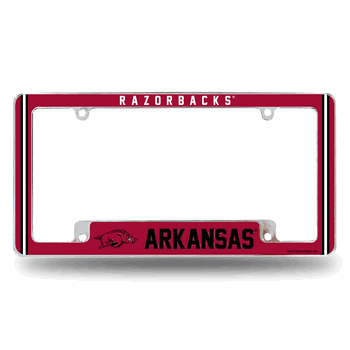 Arkansas Razorbacks Alternate Design All Over Chrome Frame