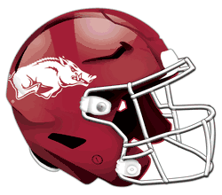 Arkansas Razorbacks Authentic Helmet Cutout 24"