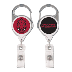 Arkansas Razorbacks  Badge Holder Premium Retractable