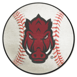 Arkansas Razorbacks Baseball Rug - 27in. Diameter