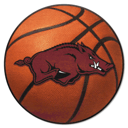 Arkansas Razorbacks Basketball Rug - 27in. Diameter