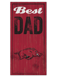 Arkansas Razorbacks Best Dad Sign