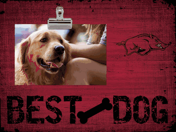 Arkansas Razorbacks Best Dog Clip Frame