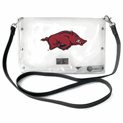 Arkansas Razorbacks Clear Envelope Purse STRAP