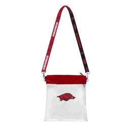 Arkansas Razorbacks Clear Pattern Strap Bag