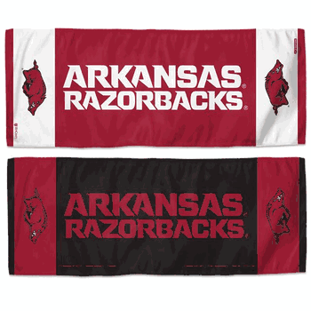 Arkansas Razorbacks Cooling Towel 12x30